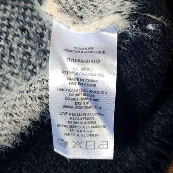 Laura Petites Size XL Petite Stripe & Animal Print Eyelash Knit Sweater - Picture 12 of 12